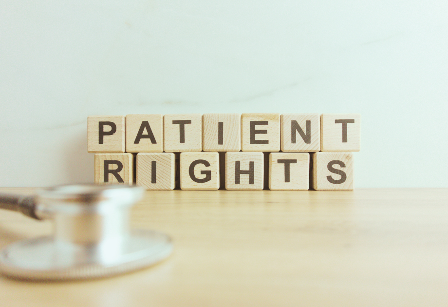 Blocks that spell "Patient Rights"